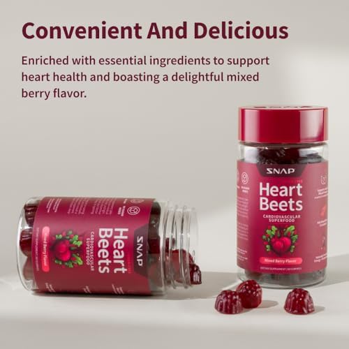 Snap Supplements Heart Beet Gummies 60 Count