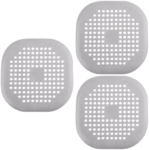 Uonlytech 3pcs Silicone Drain Cover with Suction Cup