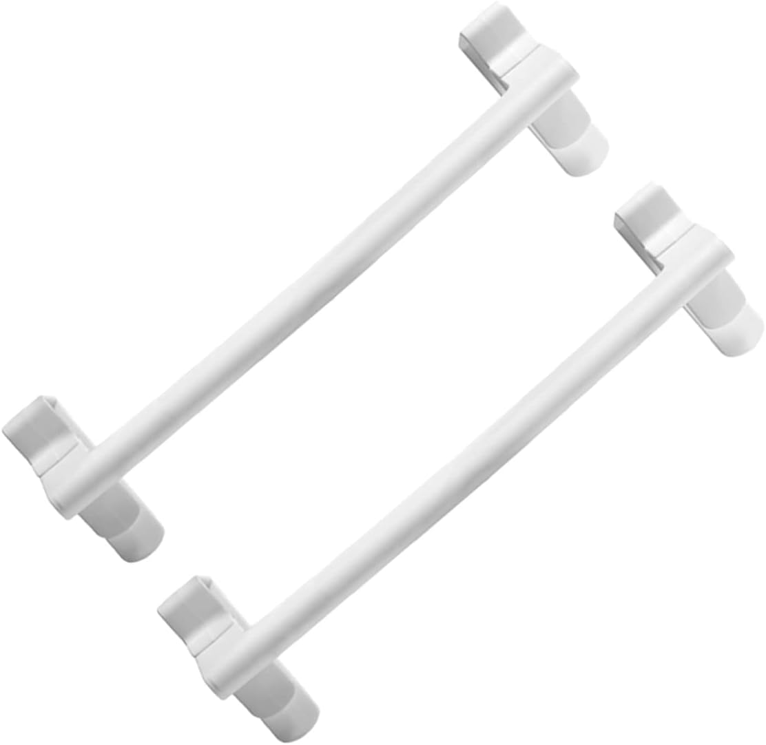 2Pcs Plastic Towel Holders Wall Mounted Storage Rack
