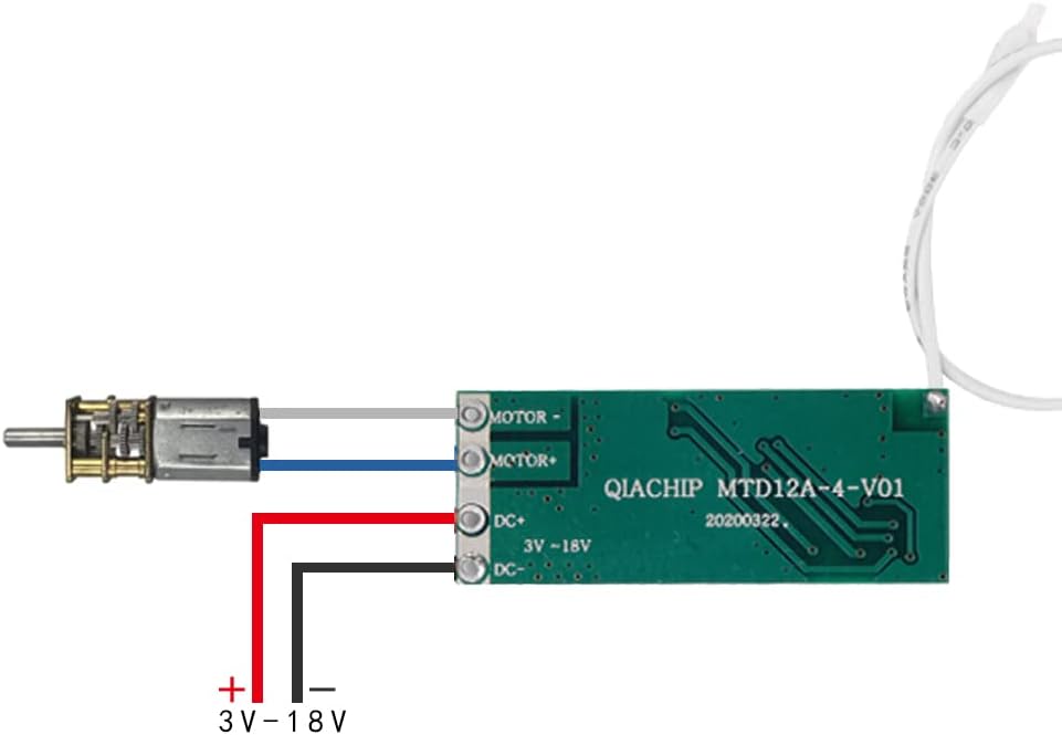 RODOT 12V DC Motor Controller with RF Remote