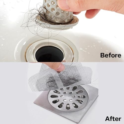 Alicacho 4x4 Inch Disposable Hair Catcher for Drains