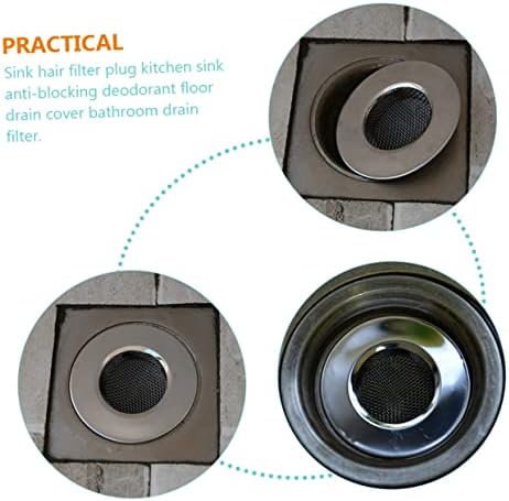 ARTIBETTER 3-Pack Drain Hair Catcher for Bathroom Sink and Shower