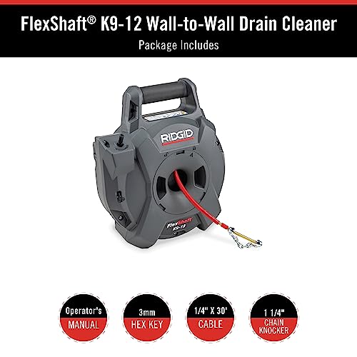 RIDGID 74978 FlexShaft Drain Cleaner for 1-14 to 2 Pipes