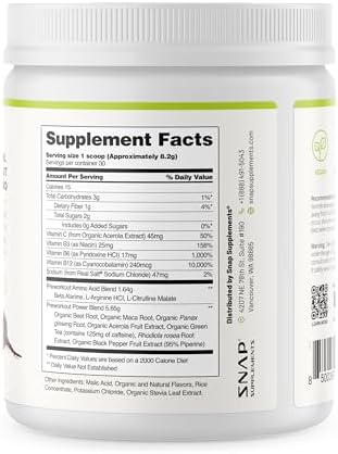 Snap Supplements Beet Root Powder Pre Workout
