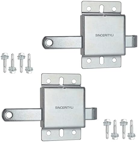 Garage Door Side Lock Inside Deadlock 2 Pack