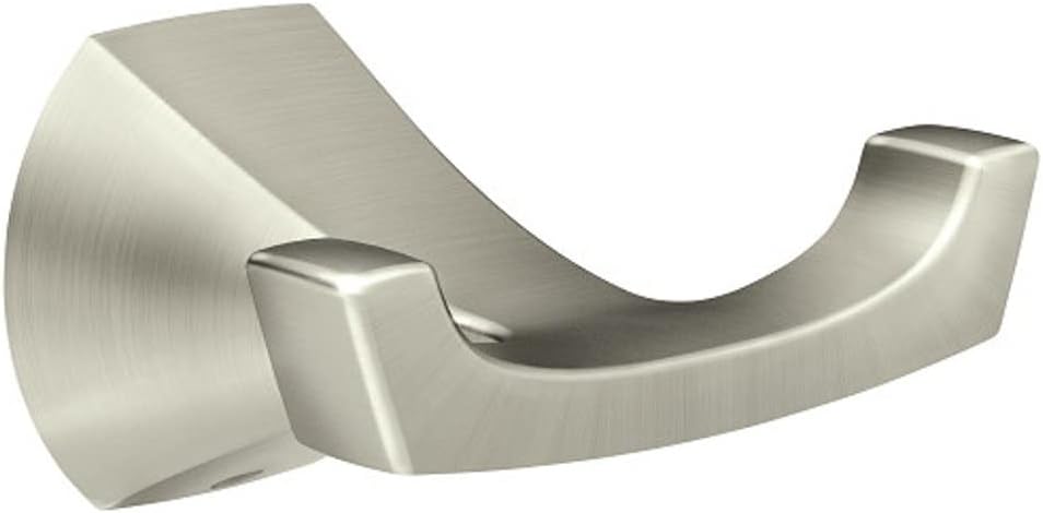 Moen My8703bn Lindor Spot Resist Double Robe Hook Brushed Nickel