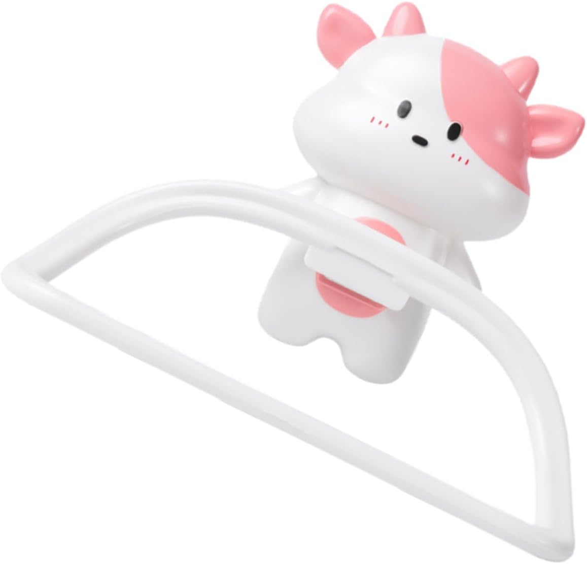 Happyyami Cartoon Cow Towel Holder Over The Door Rack 1