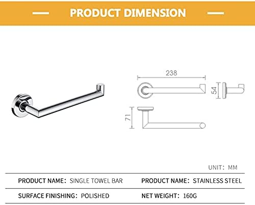 BOCbco Towel Rail Wall Mounted 1 Pcs 1