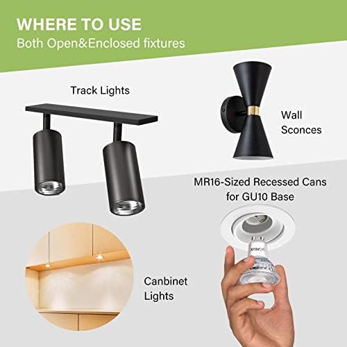 Sigalux GU10 LED Bulbs Dimmable 5000K Daylight White 45W 450LM Pack of 8