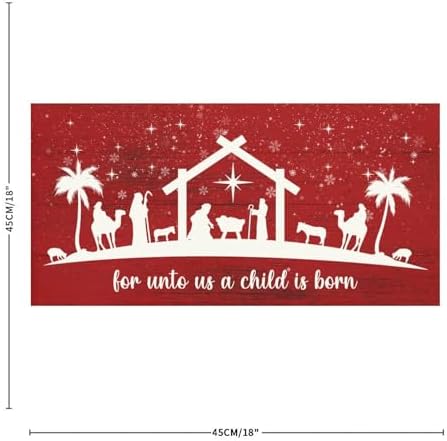Merry Christmas Oh Holy Night Reusable Wall Decal