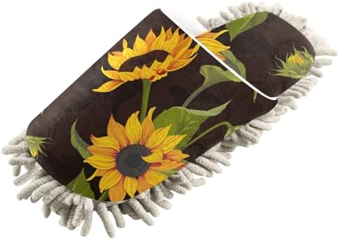 Sinestour Sunflower Mop Slippers for Floor Cleaning