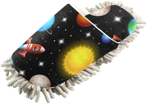 Sinestour Space Galaxy Mop Slippers for Floor Cleaning 1