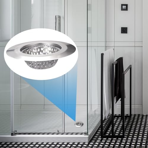 4PCS Stainless Steel Drain Strainers for Kitchen Sink Bath Shower and Laundry