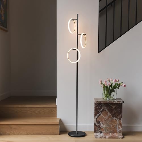 Brightech Saturn LED Tree Floor Lamp - Black
