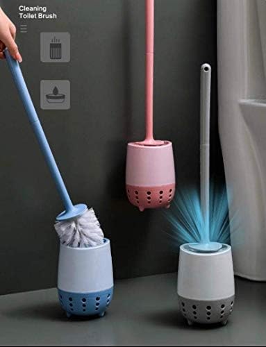 HomeCloud Toilet Brush with Holder and Drip Tray