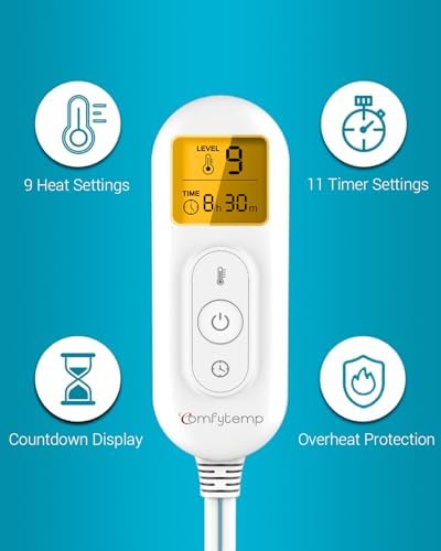 Comfytemp Weighted Heating Pad with 9 Heat Levels