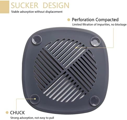 Couidl Hair Catcher Shower Drain Cover 55 Inch 2 Pack