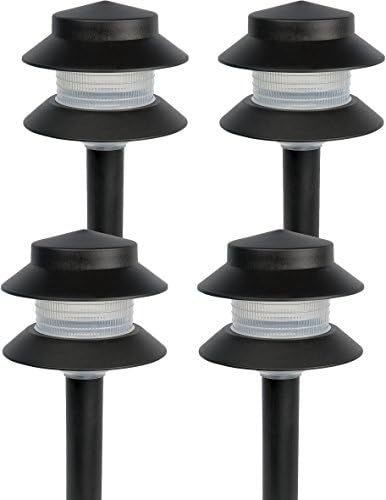 Paradise Plastic Path Stake Light 4 Pack Black