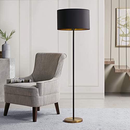 INKIVY Modern Floor Lamp with Gold and Black Design