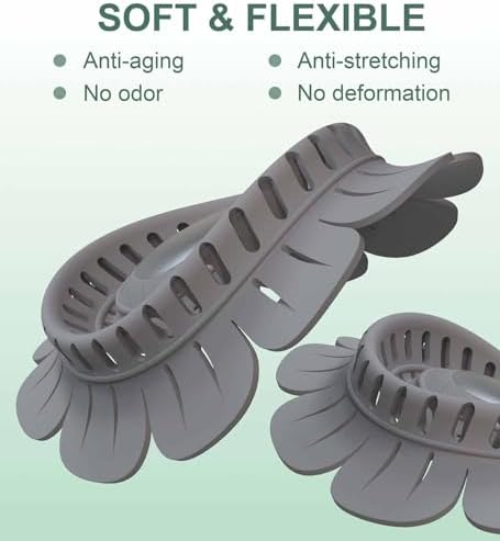 TAPPOP Drain Hair Catcher 2 Pack - Foldable for Shower and Bathtub