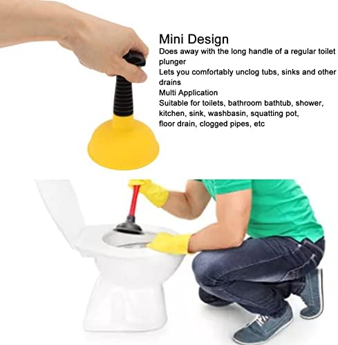 TYTOGE Powerful Mini Plunger with Non-Slip Handle