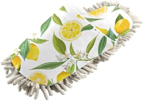 Sinestour Lemon Fruits Mop Slippers for Floor Cleaning