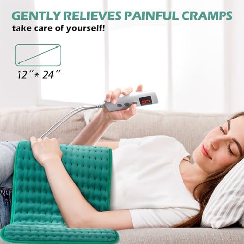 MEETMET Heating Pad for Back Neck Shoulder Pain Relief