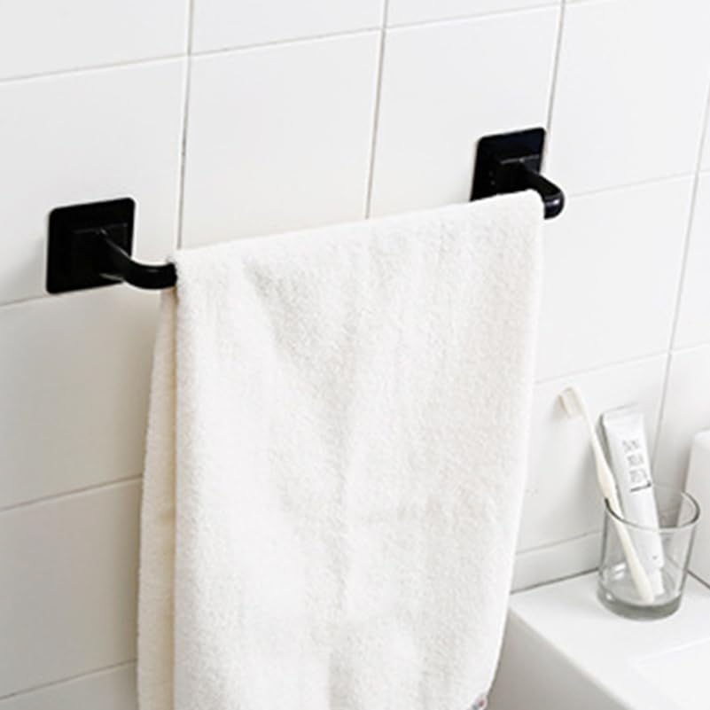 LIFKOME 34cm Plastic Towel Bar - Sturdy Waterproof Easy Install