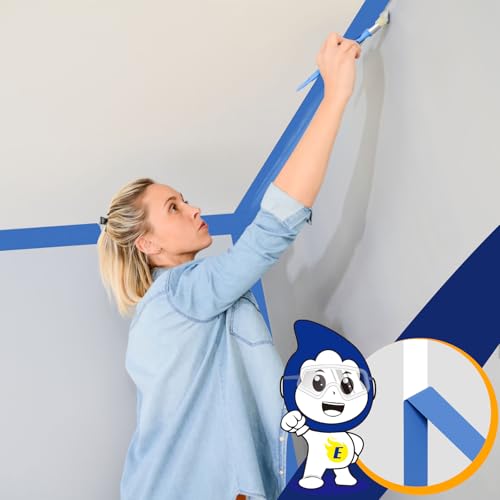 EFOK 12 Rolls Blue Painters Tape 3 Inch Wide