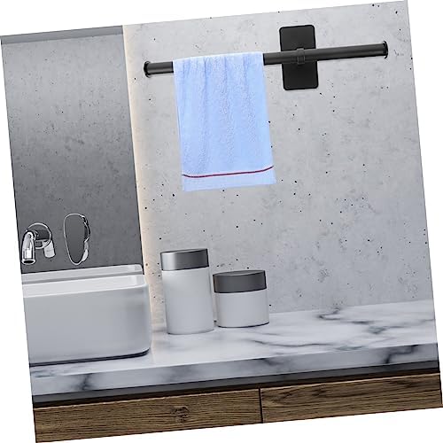 Luxshiny Wall Mounted Towel Bar No Drill Bathroom Organizer
