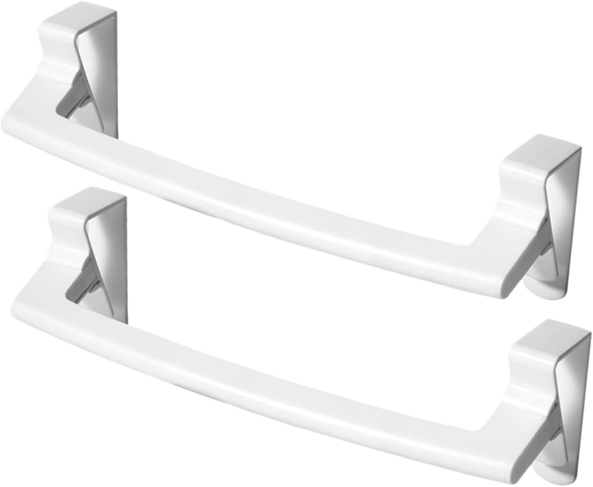 2Pcs No Drill Cabinet Towel Rack for Space Saving Kitchen Bathroom Use