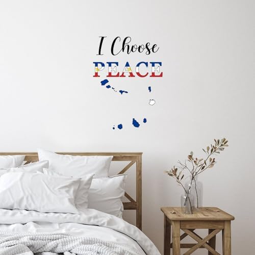 Peace Cabo Verde City Skyline Wall Decor Sticker