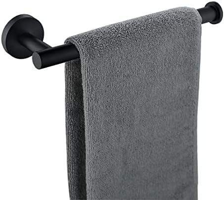 Nolimas 9 Inch Matte Black Towel Holder for Bathroom and Kitchen