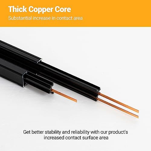 VANoopee H Track Lighting Rails Kit 66FT Black 1