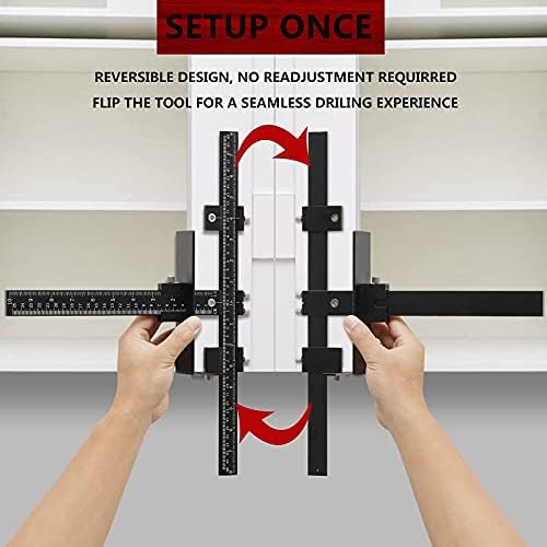 SUNCONY Cabinet Hardware Jig Tool All Aluminum Alloy Adjustable