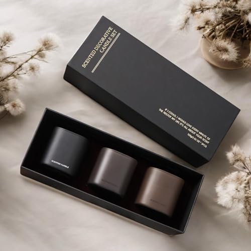 Set of 3 Scented Soy Candles Gift Set 1