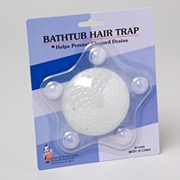 Good Old Values Clear Plastic Bathtub Hair Trap 1