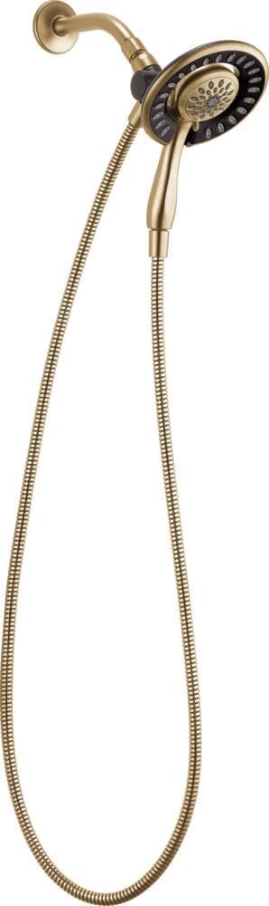 Delta Faucet 2-in-1 Dual Handheld Shower Head with Hose Champagne Bronze