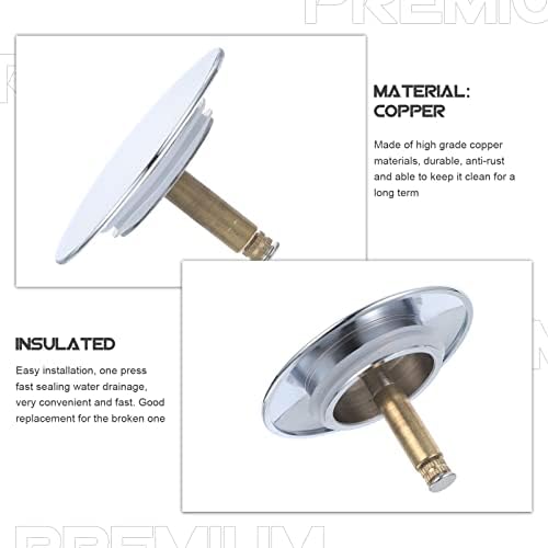 Zerodeko Copper Bath Tub Drain Plug Stopper