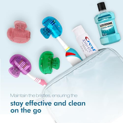 Nincha 4-Pack Multicolor Toothbrush Covers