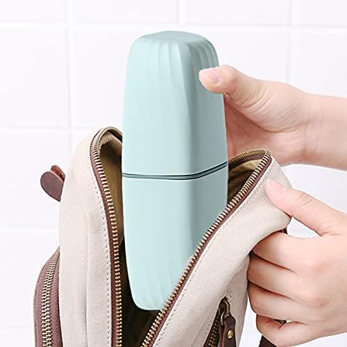 Travel Toothbrush Cup Case with Cover - Portable and Reusable