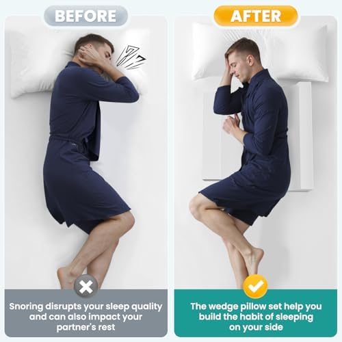 PulPalet Body Pillows - Adjustable Anti Snoring Support for Side Sleepers