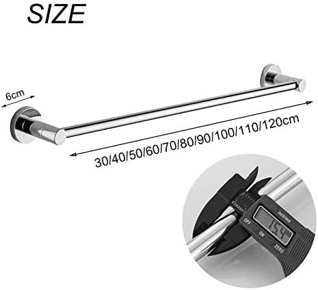 BOCbco Towel Rail Single Holder Bar 30Cm Brushed Finish