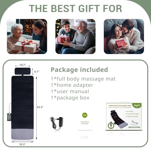 Mynt Full Body Massage Mat with Heat and Vibration 1