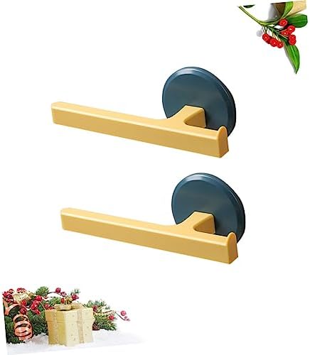 MAGICLULU 2Pcs Wall Mounted Towel Rack with Punch Design Blue