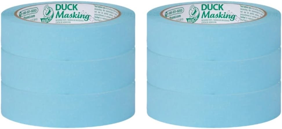 Duck Brand Light Blue Masking Tape 6 Rolls 1