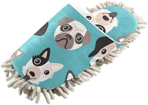 Sinestour Mop Slippers for Floor Cleaning - Unisex Microfiber Dusting Slippers