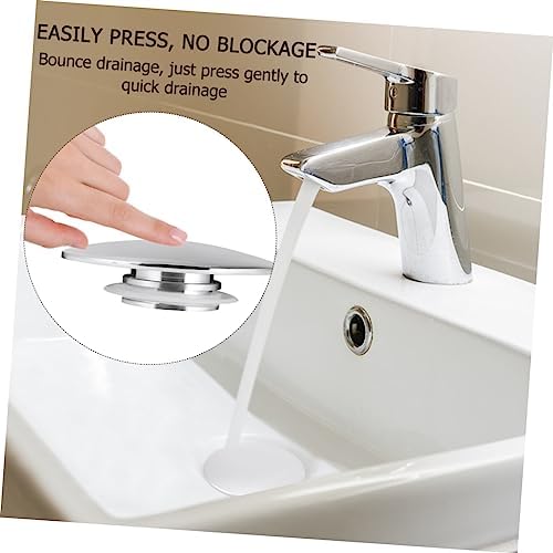 DIYEAH Zinc Alloy Pop Up Drain Cover for Tub and Sink