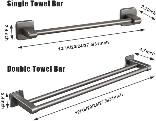 YUURO 16 Inch Stainless Steel Towel Bar