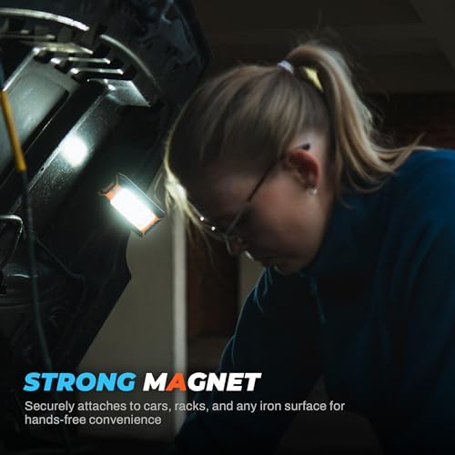 Innofox 2Pack LED Rechargeable Magnetic Work Light 40W 1500 Lumens
